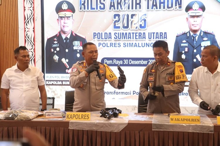 Rilis Akhir Tahun 2025, Kapolres Simalungun Tegaskan Transformasi Polri Presisi